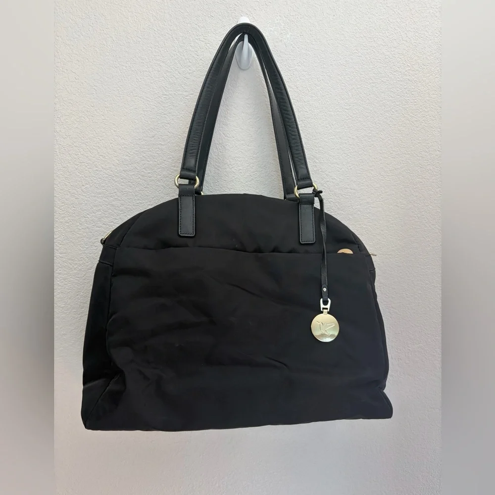 Lo & Sons Black O.G. Laptop Tote Nylon Travel Tote - Picture 2 of 16
